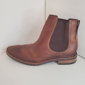Cole Haan X NikeAir Mens 9.5M Chelsea Boots Brown Leather Ankle Business Casual